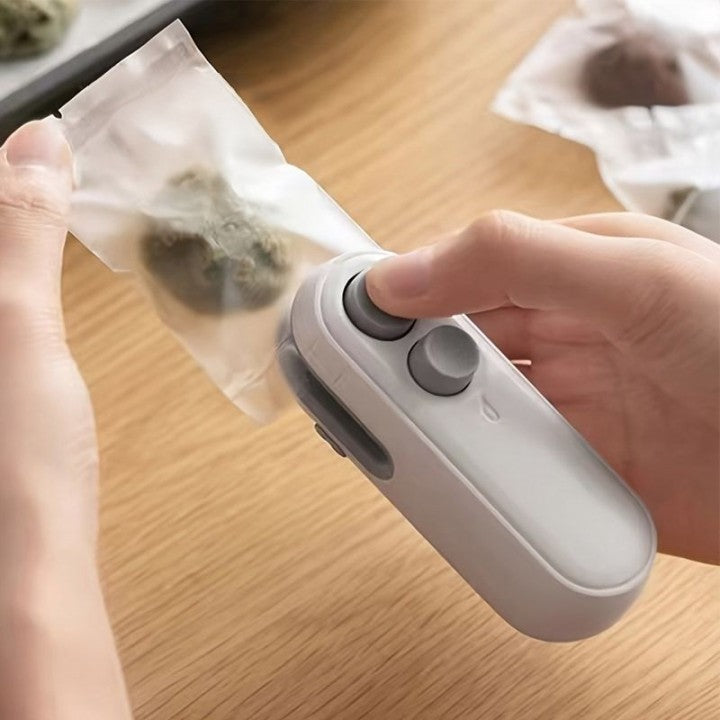 2-in-1 Rechargeable Bag Sealing Machine – Heat Sealer