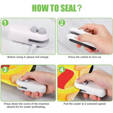 2-in-1 Rechargeable Bag Sealing Machine – Heat Sealer